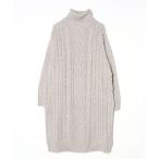 「zootie」 ニットワンピース フリー ライトグレー レディース