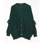 ショッピングロングカーディガン 「mercibeaucoup，」 ニットカーディガン 01 グリーン レディース