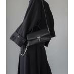 ショッピングショルダーバッグ メンズ ショルダーバッグ 「ELLUV/エルヴ」バーティカルメタルバックル ハンドルショルダーバッグ メンズ レディース