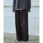 パンツ 2タックTRストライプワイドスト