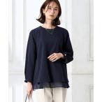 ショッピングセレモニー ブラウス シャツ 「セレモニー対応」シフォンレイヤードブラウス「セットアップ可能」 レディース