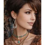  серьги [ NOLITA /no Lee ta]bohemi Anne ... узор обруч серьги серебряный style серьги SATOMI женский 