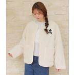 ブルゾン アウター マリークワント mary quant MQロゴボア ブルゾン レディース