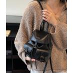 ウエストポーチ ウエストバッグ フタ付きミニリュックサック レディース