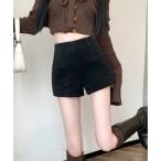 パンツ 裏起毛 ストレッチ ショートパンツ レディース