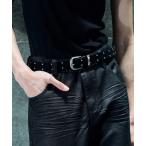  ремень [LANDNESS/ Land nes]DOUBLE STUDS SUEDE BELT/ двойной заклепки замша ремень мужской женский 