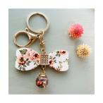 キーホルダー 「eto」固まるハーバリウム リボン キーホルダー(MA)