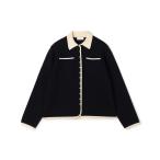 ニット セーター 「WEB先行予約」パールコンビ シャツカーディガン レディース