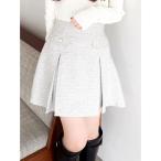 ショッピングツイード スカート ツイードボックスプリーツミニスカート