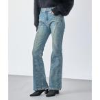 パンツ スタッズポイントフレアデ�