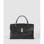 ハンドバッグ シュリンク革トップハンドルバッグ