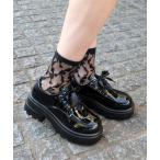 ローファー レースアップローファー レディース