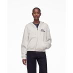 パーカー PATCHWORK DICE ZIP UP HOODIE/デリック・アダムス x マーク ジェイコブス パッチワーク ダイス ジップ アップ