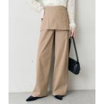 パンツ レイヤードロングパンツ レディース