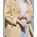 ジャケット テーラードジャケット 袖折り返しオーバーサイズテーラージャケット レディース