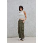 [ALEXIA STAM] брюки-карго M хаки женский 