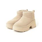 「UGG」 ムートンブーツ 8 ベージュ レディース