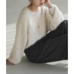 ショッピングラメ ニット セーター ラメmixシャギープルオーバー レディース