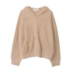 ショッピングうさぎ パーカー うさぎの耳フード付きニットパーカー レディース