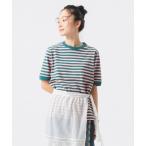 tシャツ ボーダー バインダー ショートスリーブ Tシャツ レディース