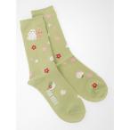 靴下 幸見うさぎ柄ソックス レディース