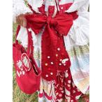 ショッピングショール ストール マフラー カラフルポップル付きサッシュリボン レディース