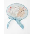 ショッピング刺繍 ブローチ 幸見うさぎ刺繍ワッペン レディース