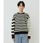 ショッピングボーダー ニット セーター ミックスボーダー プルオーバー レディース メンズ