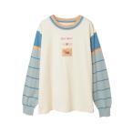 ショッピングボーダー tシャツ ボーダー袖使いレイヤード風カットソー レディース