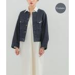 ショッピング綿100 デニムジャケット gジャン 「別注」Lee101×ROSSO　NOCOLLAR SHORT JACKET レディース