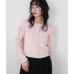 ショッピングクリア カーディガン クリアボタンニットカーディガン レディース