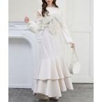 スカート キラキラレースアップマーメイドスカート