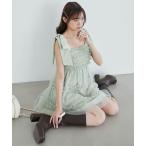ショッピングフリル ワンピース フリルチュールミニワンピース