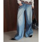  джинсы Denim Denim брюки высокий талия широкий Denim брюки chw26s058 женский мужской 