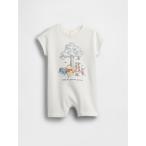 ベビー服 ロンパース くまのプーさん ヴィンテージソフト ショートオール (ベビー)