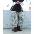 パンツ 「チェックらぼ」の、やさしさ仕上げの秋チェックパンツ レディース