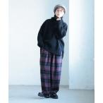 パンツ 大人が嗜む、タータンチェックのパンツ レディース