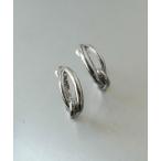 イヤリング ノット フープ イヤリング レディース