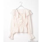 ショッピングピンク ブラウス シャツ 「プロジェクトセカイ×ZOZOTOWN」MORE MORE JUMP！ラッフルリボンブラウス　659943 レディース