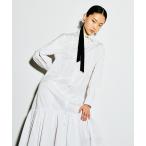 ワンピース 「LOULOU WILLOUGHBY」メモリーツイルティアードシャツワンピース