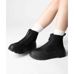 長靴 レインブーツ HUNTER EXPLORER ANKLE ZIP FLATFORM BOOT ハンター エクスプローラー アンクル フロントジッ