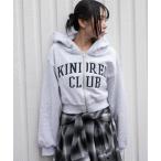 ショッピングショート パーカー WEGO/「26年春新作」グラフィックショート WZIP パーカー レディース