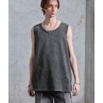  майка [SERACE]Loose side slit layered tank top / Roo z боковой разрез Layered майка 