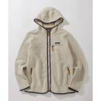 「patagonia」 ジップアップパーカー S ホワイト レディース