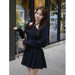 「Darich」 ニットワンピース FREE ネイビー レディース