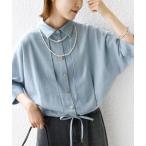 「SHIPS」 半袖シャツ ONE SIZE ライトブルー レディース