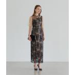 「Leja」 半袖ワンピース MEDIUM ブラック レディース