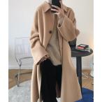 [chuclla] пальто с отложным воротником FREE бежевый женский 