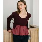 [archives] вязаный ансамбль MEDIUM лиловый женский 