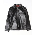 「schott」 レザーブルゾン M ブラック メンズ